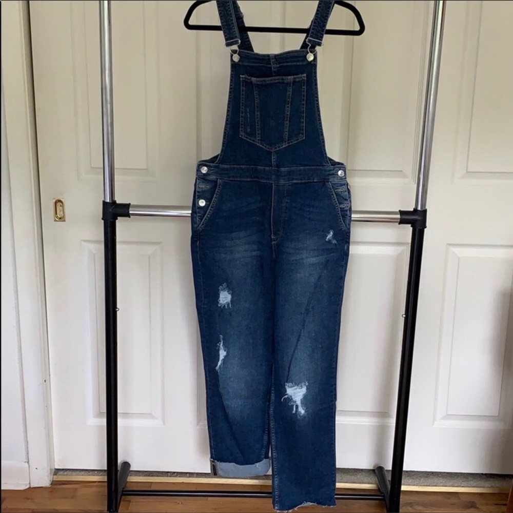Ladies H&M Distressed Overalls